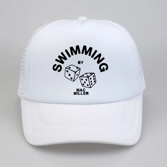 Mac Miller White Swimming Hat