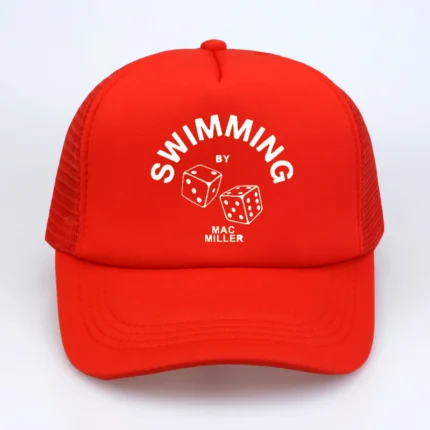 Mac Miller Dad Swimming Hat Red