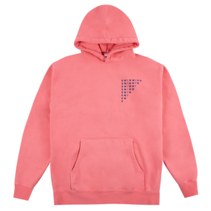 Mac Miller Swimming Wave Heavyweight Hoodie - Coral